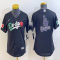 Women 2020 World Series Los Angeles Dodgers black majestic baseball Jerseys-BD 01