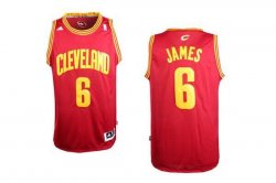 Cleveland Cavaliers #6 LeBron James red Revolution 30 Stitched NBA Jersey