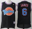 Lebron James 6 Tune Squad Black Basketball Jersey