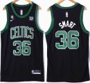 Nike Boston Celtics 36# Marcus Smart black basketball jerseys-XD