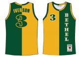 3# IVERSON COLOR-SPLIT STYLE 1A BASKETBALL JERSEY-SG