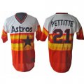 2011 MLB Houston Astros 21 ANDY PETTITTE red jerseys