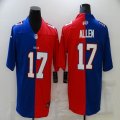 Nike Buffalo Bills #17 Josh Allen blue orange Split Color Rush Limited Jersey-BD