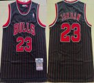 Chicago Bulls #23 Michael Jordan black streak Throwback nba basketball jerseys -XD