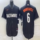 Nike Baltimore Orioles #6 Ryan Mountcastle black majestic baseball jersey city version-BD 01