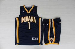 Indiana pacers STEPHENSON #1 drak blue NBA suits