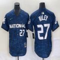 National League Atlanta Braves #27 Austin Riley Nike Royal 2023 MLB All-Star Game Vapor Premier Elite Player Jersey