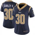 women Nike Rams #30 Todd Gurley II blue Color Rush Limited Jersey