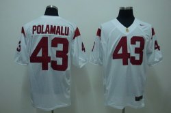 NCAA 43# Polamalu White Jerseys