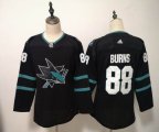 Women Adidas San Jose Sharks 88 Brent Burns black Ice Hockey Jersey