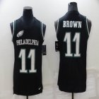 Philadelphia Eagles #11 Carson A.J. Brown black NFL Vest-BD