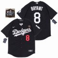 Nike Los Angeles Dodgers #8 Kobe Bryant black majestic baseball MLB Jersey 2020 World Series-SG