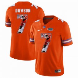 Custom Florida Gators #7 Duke Dawson orange fashion college football jersey