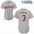 Detroit Tigers LAN KINSLER 3 gray mlb jersey