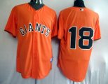 San Francisco Giants 18# CAIN Orange MLB Jersey