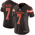 Women Nike Cleveland Browns #7 Kizer brown Color Rush Limited Jerseys