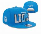 2023 Lions skyblue NFL Snapback Hats-YD