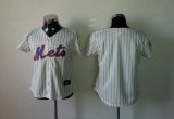 New York Mets blank white stripe mlb women jersey