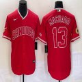 Nike San Diego Padres #13 Manny Machado red majestic mlb Jerseys Joint name-XD