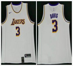 Nike Los Angeles Lakers #3 Anthony Davis white NBA jersey-HL