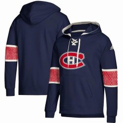 Custom Adidas Montreal Canadiens Predators blue personality Ice Hockey Hooded Sweatshirt