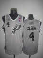 Adidas San Antonio Spurs GREEN 4 gray NBA Jerseys