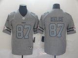 Nike Kansas City Chiefs #87 Travis Kelce Hemp grey Nike Color Rush Limited Jersey