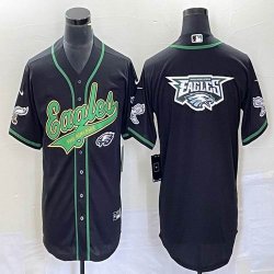 Nike Philadelphia Eagles blank black baseball jerseys Joint name-BD 08