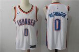 Nike Oklahoma City Thunder #0 Russell Westbrook white nba jersey