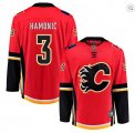 Adidas Calgary Flames #3 Hamonic red Ice hockey jersey