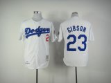 Los Angeles Dodgers Gibson 23# white mlb jerseys