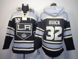 Los Angeles Kings QUICK 32 black gray NHL Hooded Sweatshirt