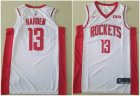 Nike Houston Rockets #13 James Harden white nba Basketball jersey-TY