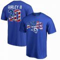 Todd Gurley Los Angeles Rams NFL Pro Line by Fanatics Branded Banner Wave Name & Number T-Shirt - Royal