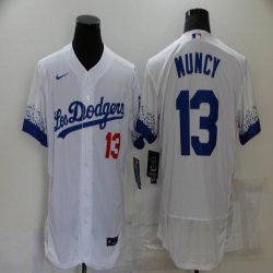 New Nike Los Angeles Dodgers #13 Max Muncy white Flexbase Authentic Collection Jersey