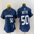 Youth National League #50 Mookie Betts Nike Royal 2023 MLB All-Star Game Vapor Premier Elite Player Jersey