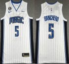 Nike Orlando Magic #5 Paolo Banchero White NBA Jerseys 6 patch-XD