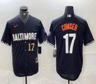 Nike Baltimore Orioles #17 Colton Cowser black majestic baseball jersey city version-BD 01