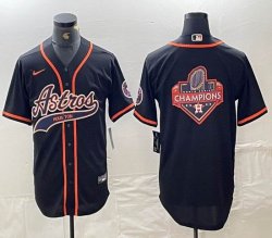 Nike Atlanta Braves blank black MLB Baseball jerseys Joint name-BD 08