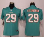 Women Miami Dolphins #29 Minkah Fitzpatrick Nike green Color Rush Limited Jersey