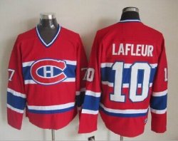 Montreal Canadiens #10 Guy Lafleur Red throwback CCM nhl Jersey