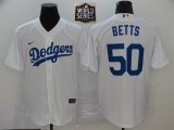 Nike Los Angeles Dodgers Mookie Betts white majestic baseball Jersey 2020 World Series