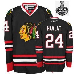 2013 NHL Stanley Cup Chicago Blackhawks #24 Martin Havlat Black jersey