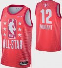 Memphis Grizzlies 12 Ja Morant red NBA All Star nba Jersey