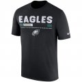 Philadelphia Eagles Nike Sideline Legend Staff Performance T-Shirt - Black