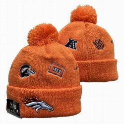 2024 Denver Broncos orange NFL Sports Cuffed Knit Hats 01