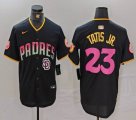 Nike Pittsburgh Pirates #23 Fernando Tatis Jr.black pink majestic baseball jerseys Joint name-BD