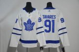 Women Adidas Toronto Maple Leafs #91 John Tavares white hockey jersey