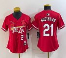 Youth Nike St.Louis Cardinals #21 Lars Nootbaar red majestic Baseball Jersey city version-BD