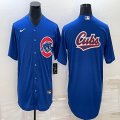 Nike Chicago Cubs blank blue majestic MLB baseball jerseys